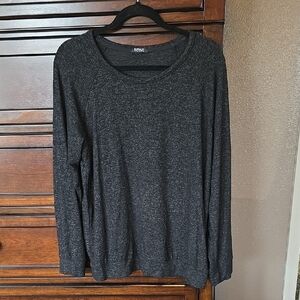 Buffalo David Bitton Charcoal Knit Top Sz L